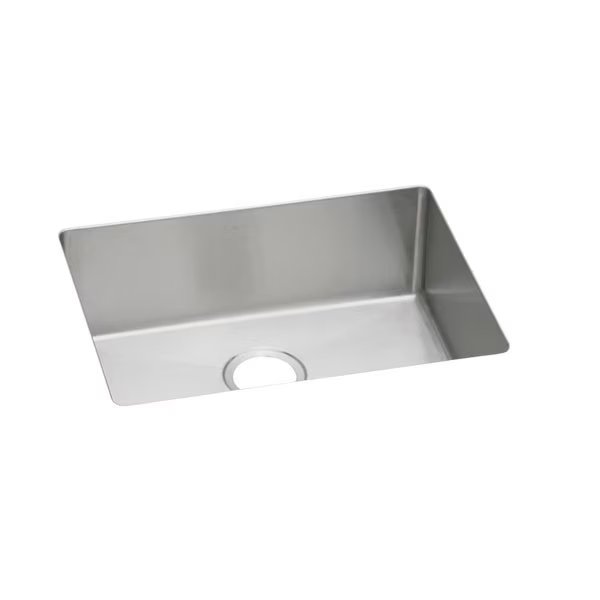 Crosstown 16 Gauge Stainless Steel 23-1/2 X 18-1/4 X 8 Single Bowl Undermount Sink, Elkay, Mfr#: EFRU2115